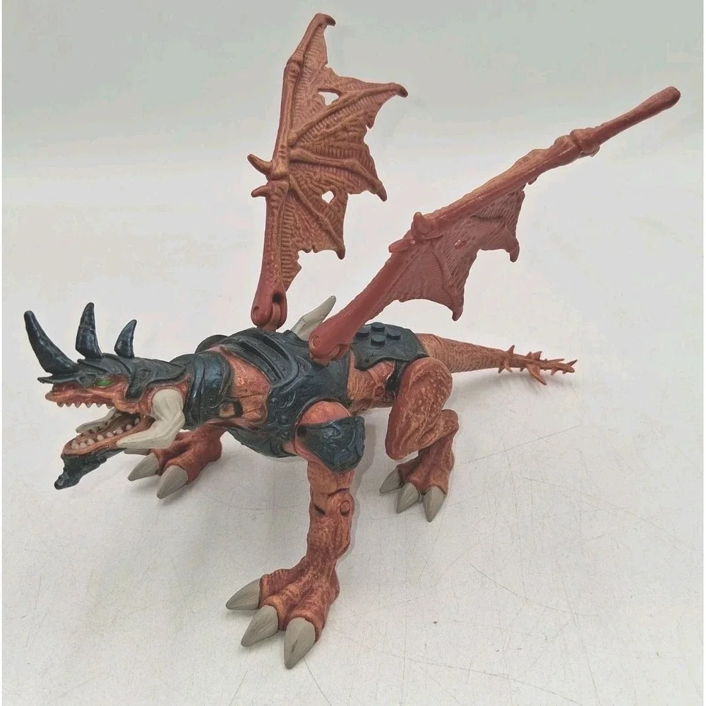 Rare Mega Bloks Fearswoop Metal Ages Lead Armour Dragon 9692 Figure
